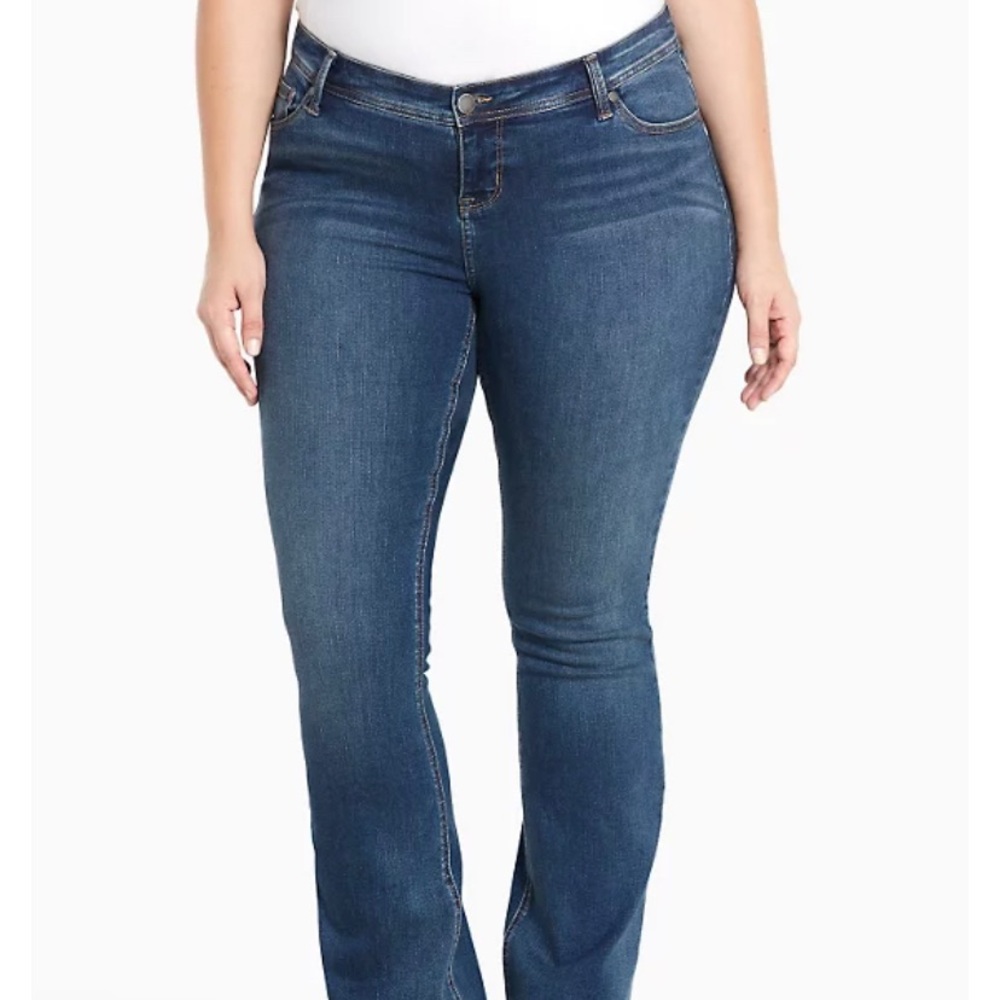 Torrid Source of Wisdom slim bootcut jeans…